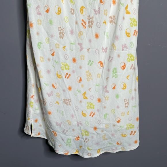 Elodie White Printed Spaghetti Strap Sundress Size Large - Picture 3 of 10